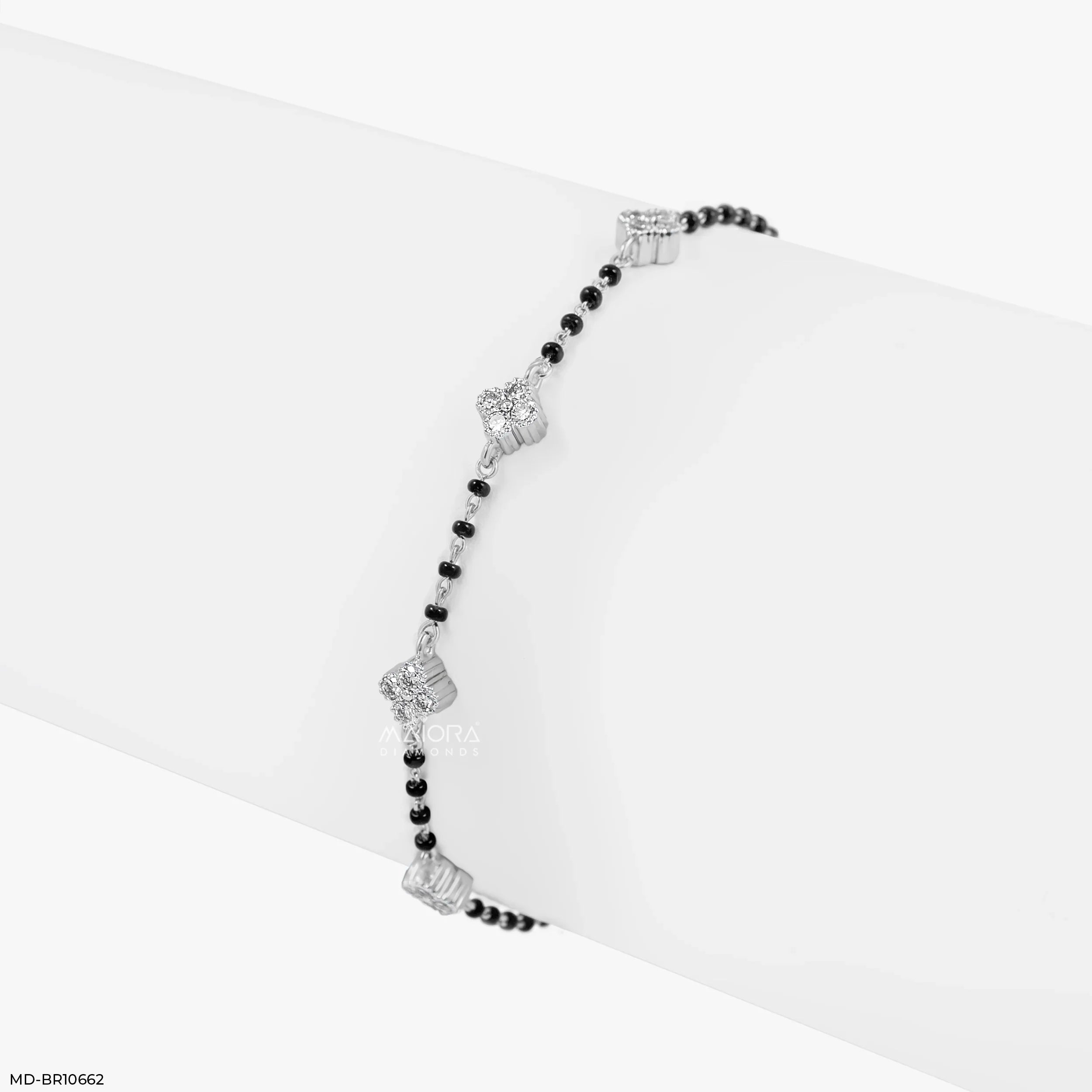 Tiny Bloom Diamond Mangalsutra Bracelet