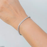 Dainty Stackable Lab Diamond Bracelet 925 Sterling Silver