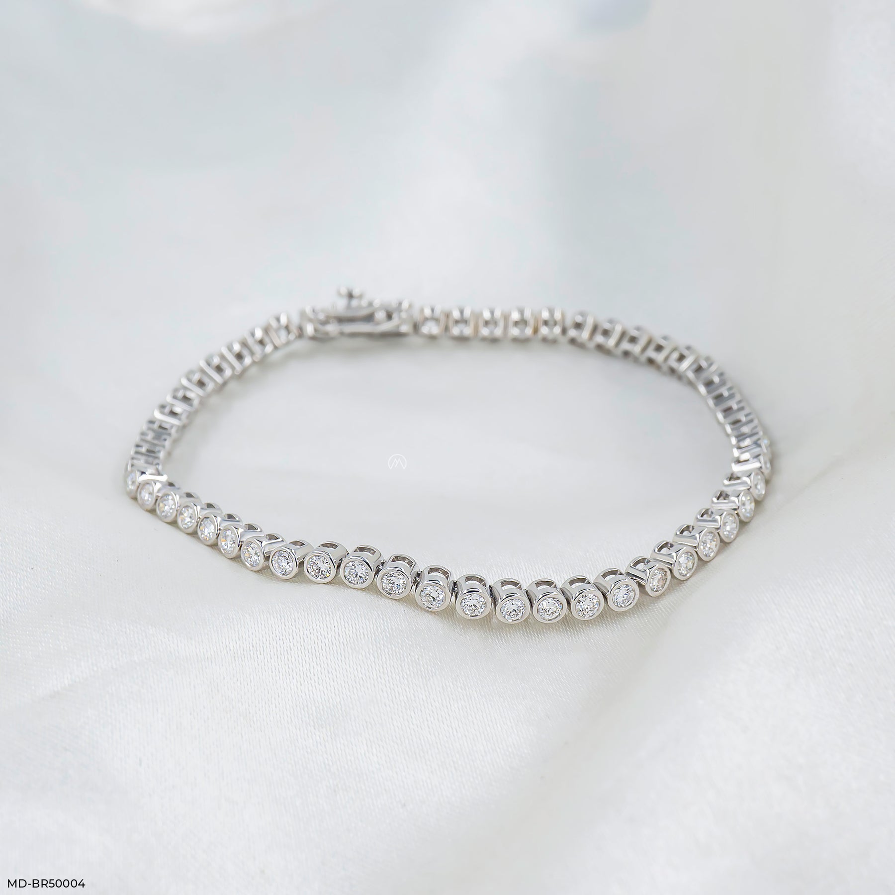 4 Cent Tennis Lab Diamond Dainty Bracelet 925 Sterling Silver