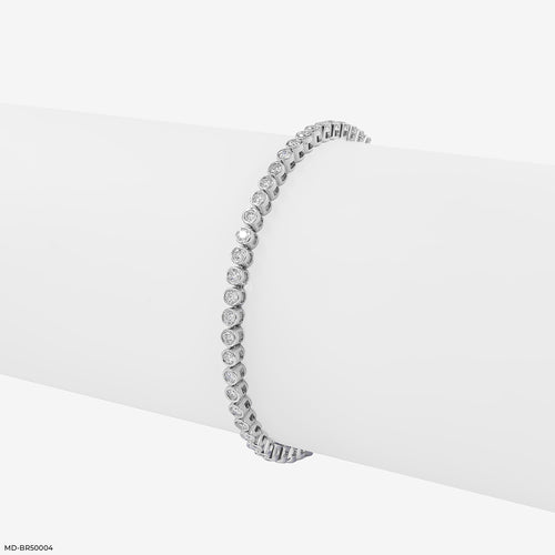 4 Cent Tennis Lab Diamond Dainty Bracelet 925 Sterling Silver
