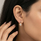 0.20 Carat Shiny Dot Earrings 14K Rose Gold