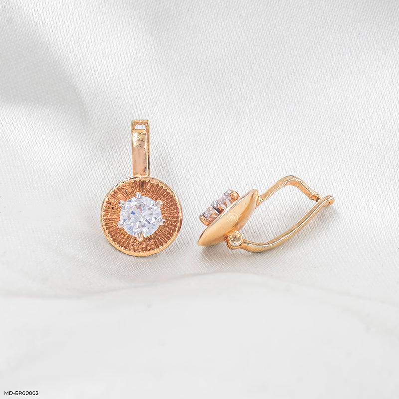0.20 Carat Shiny Dot Earrings 18K White Gold