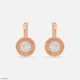 0.20 Carat Shiny Dot Earrings 18K White Gold