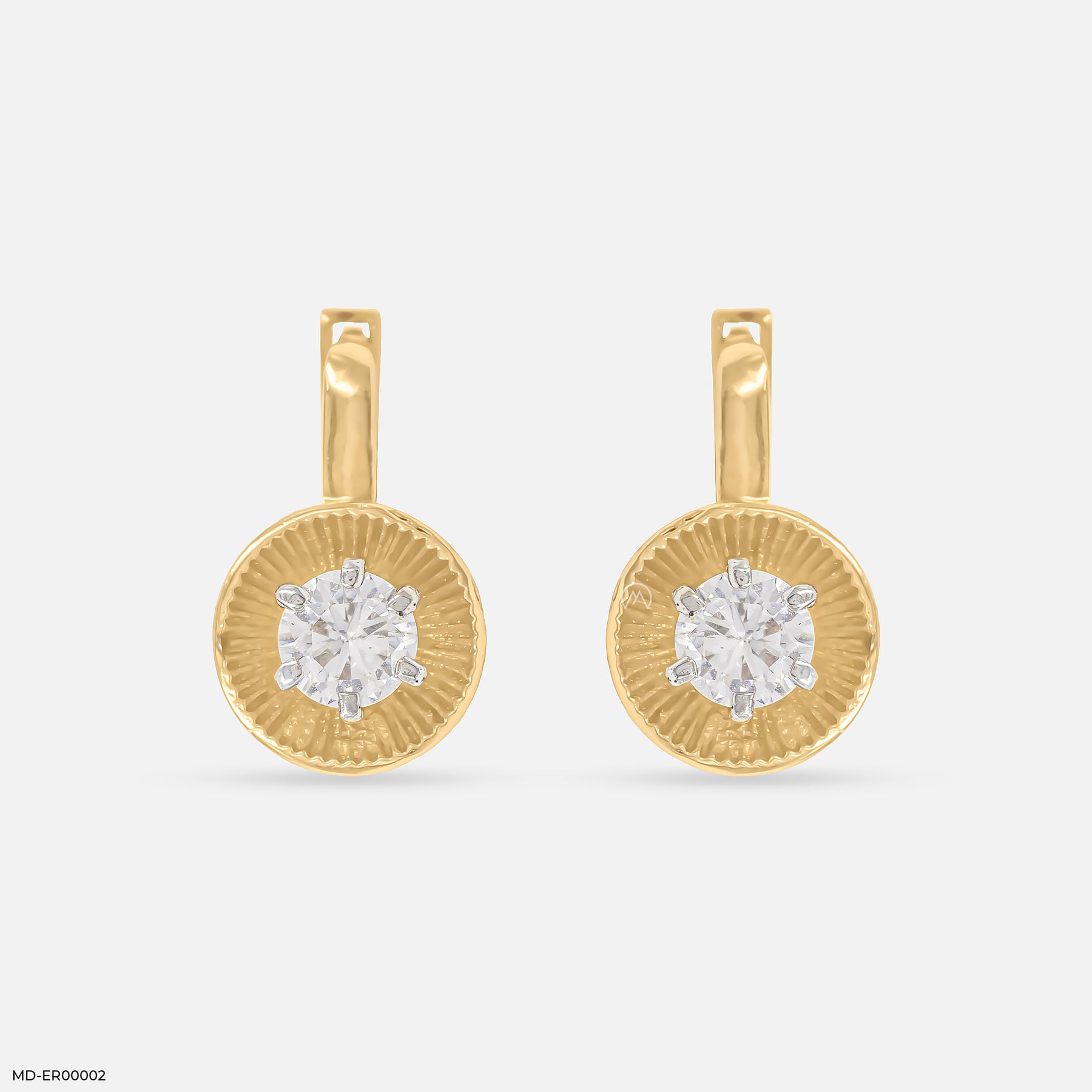 0.20 Carat Shiny Dot Earrings 14K Yellow Gold