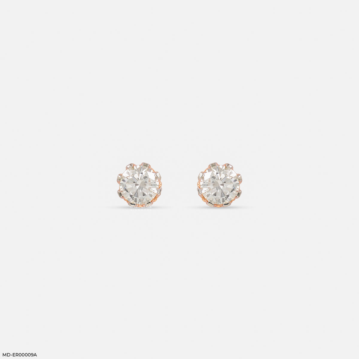 1.45 Carat Crown Solitaire Lab Diamond Earring