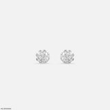 1.45 Carat Crown Solitaire Lab Diamond Earring 14K White Gold
