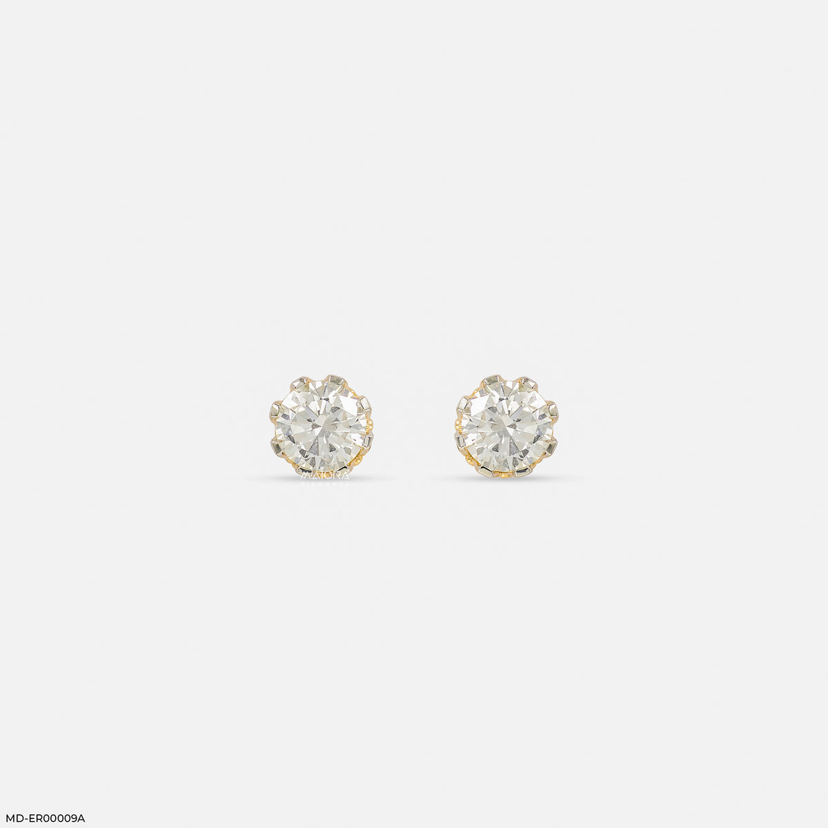 1.45 Carat Crown Solitaire Lab Diamond Earring