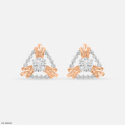 Dazzle Diamond Earrings 9K Rose Gold