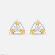 Dazzle Diamond Earrings 9K Yellow Gold