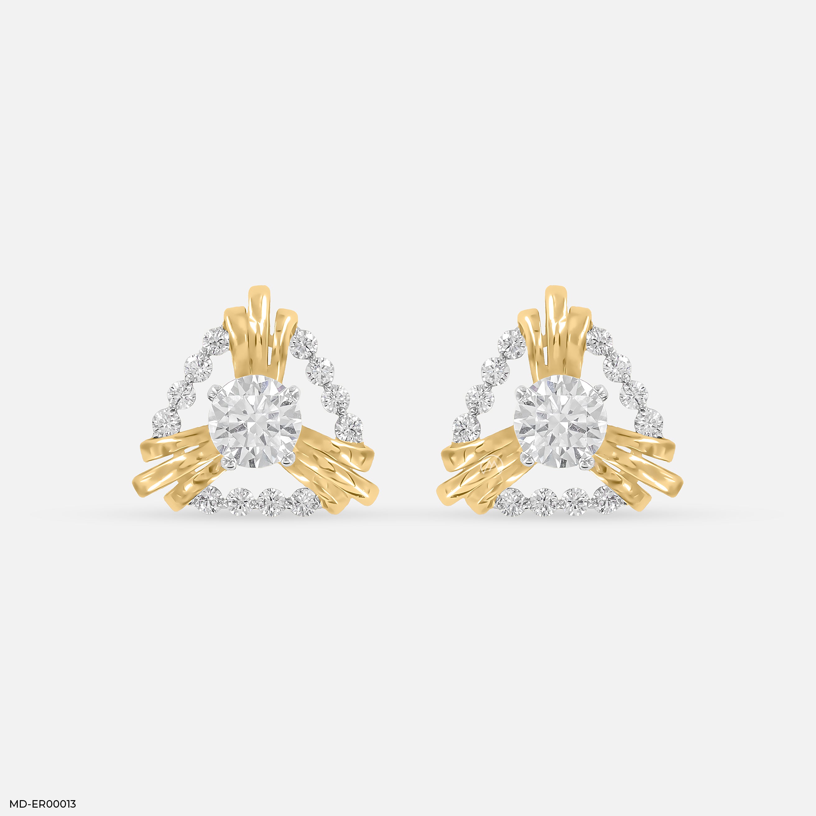Dazzle Diamond Earrings 14K Yellow Gold