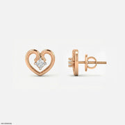 Enternal glow Diamond Earrings 9K Rose Gold