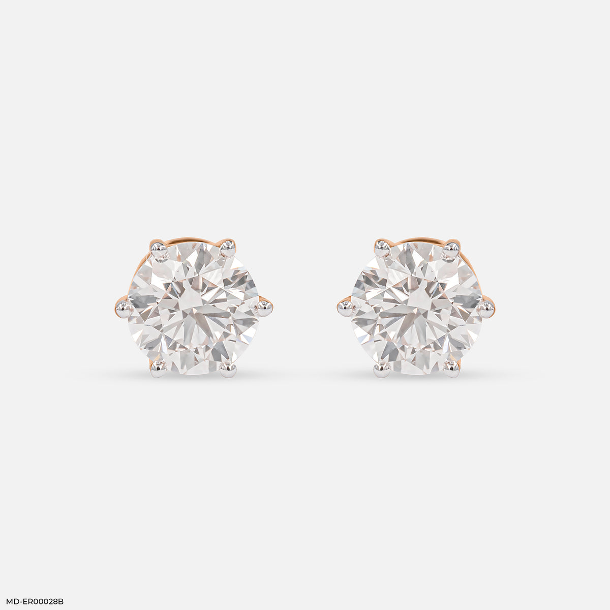 4Ct Classic Diamond Stud