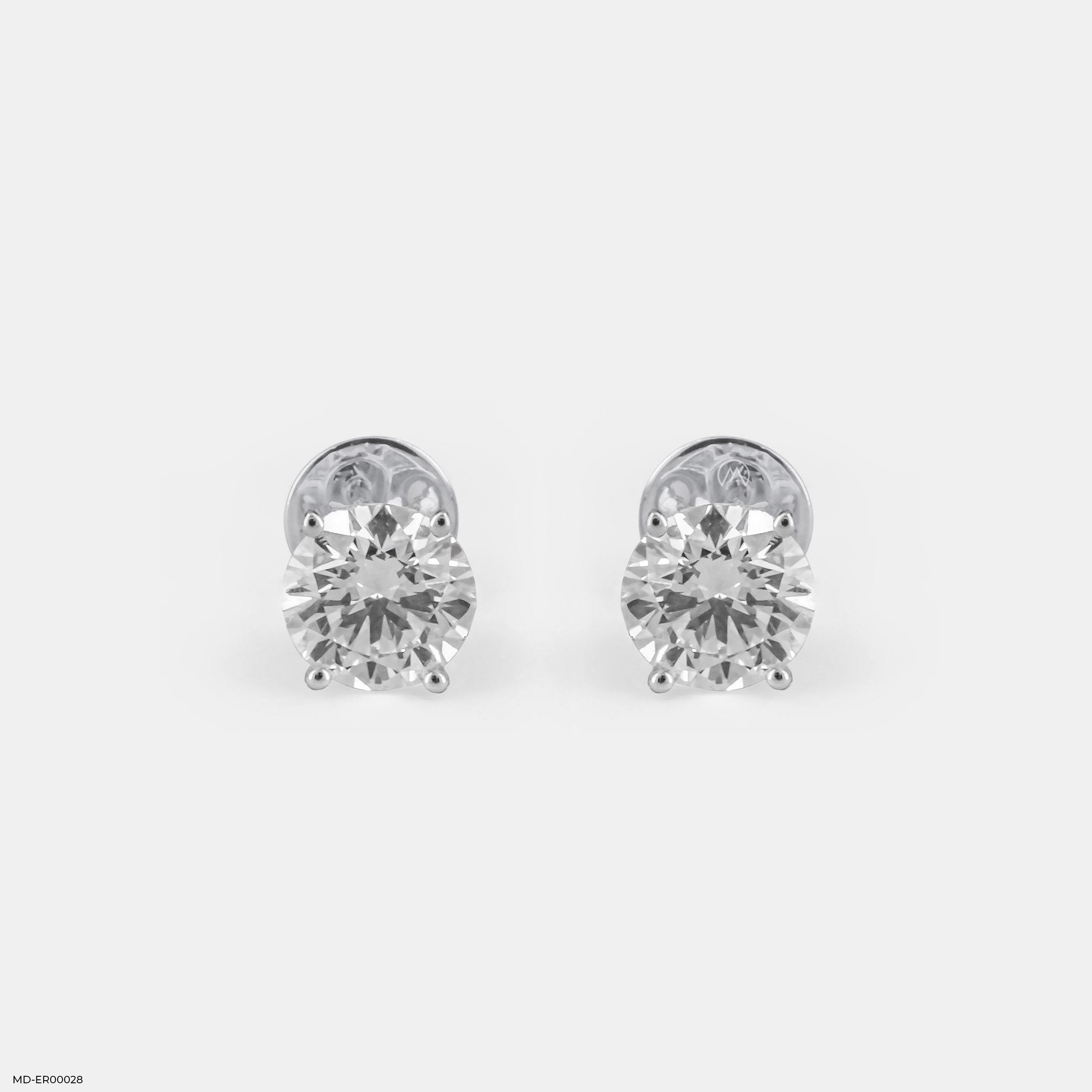 30 Cent Classic Diamond Stud Earrings 9K Rose Gold