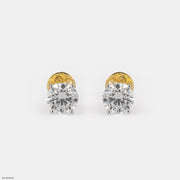 30 Cent Classic Diamond Stud Earrings 14K Yellow Gold