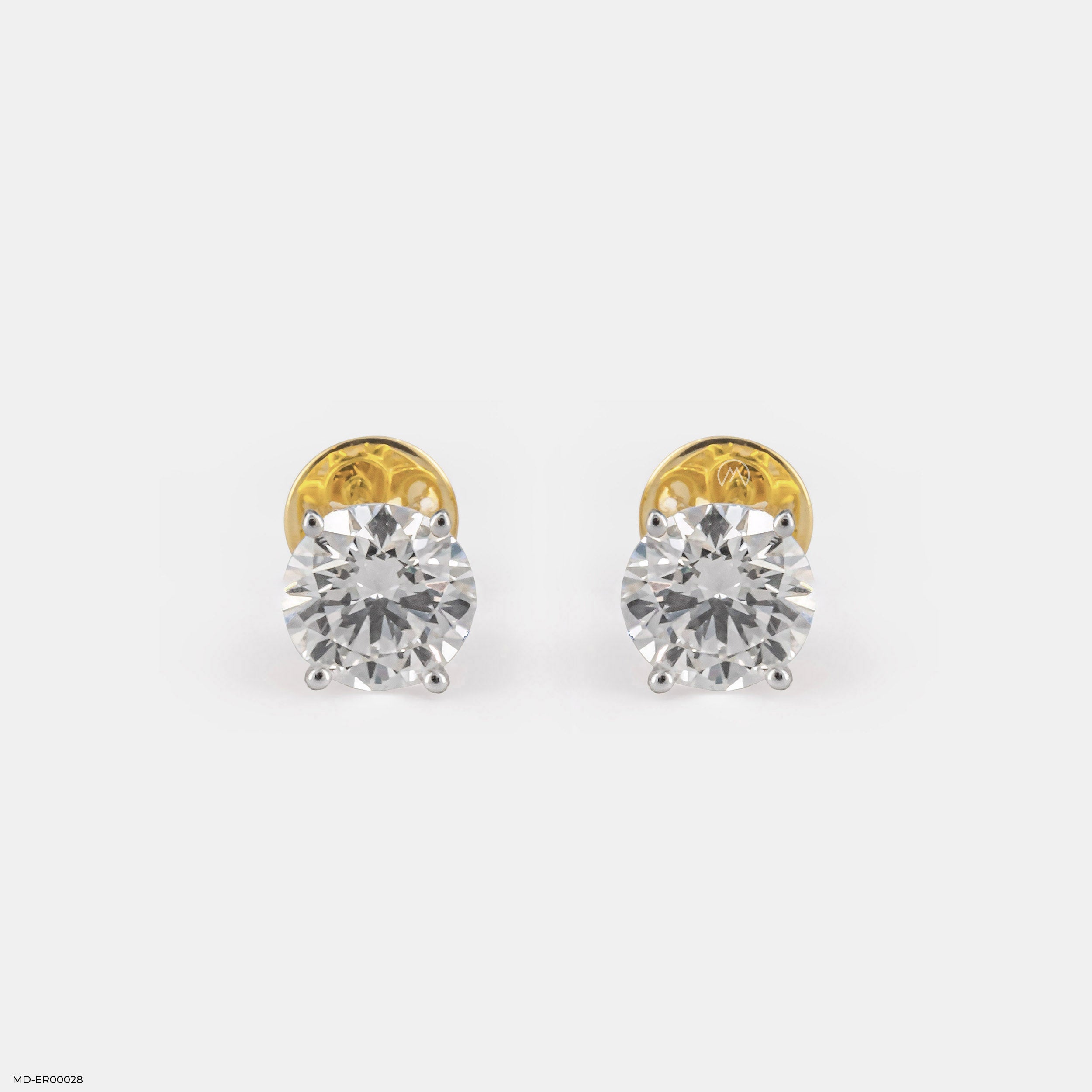 30 Cent Classic Diamond Stud Earrings 9K Yellow Gold