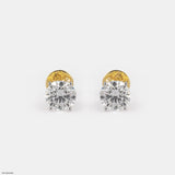 30 Cent Classic Diamond Stud Earrings 14K Rose Gold