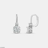 The Diamond Duo Earrings Platinum 950