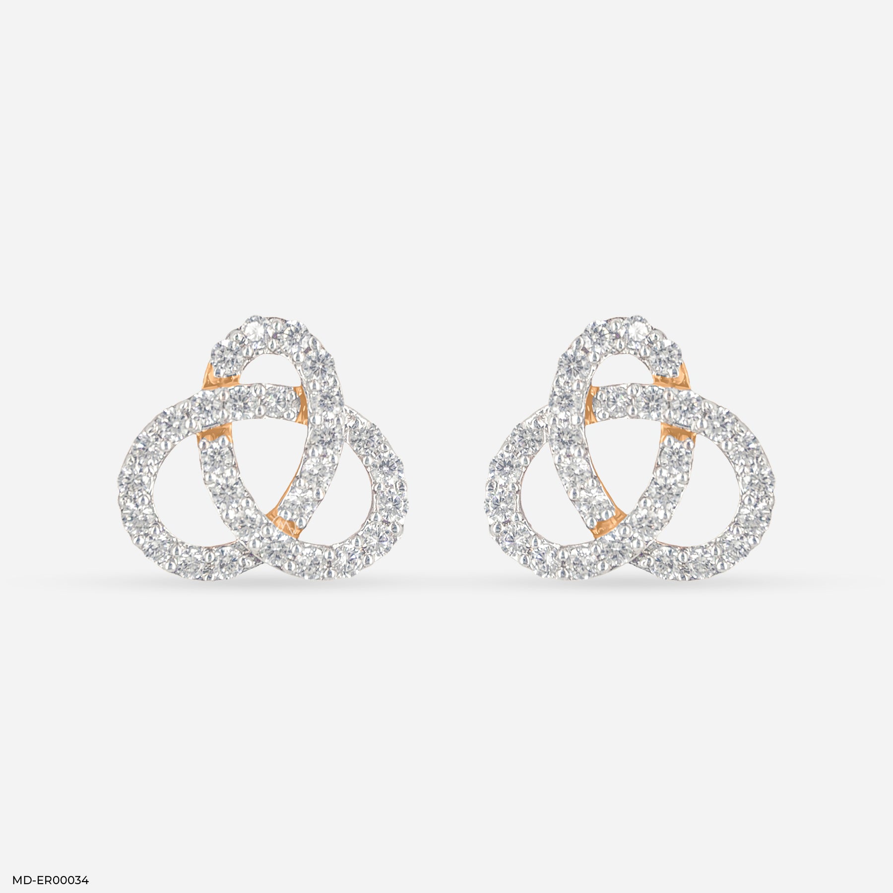 Scatter Waltz Bloom Diamond Earrings 14K Rose Gold
