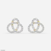 Scatter Waltz Bloom Diamond Earrings 14K Yellow Gold