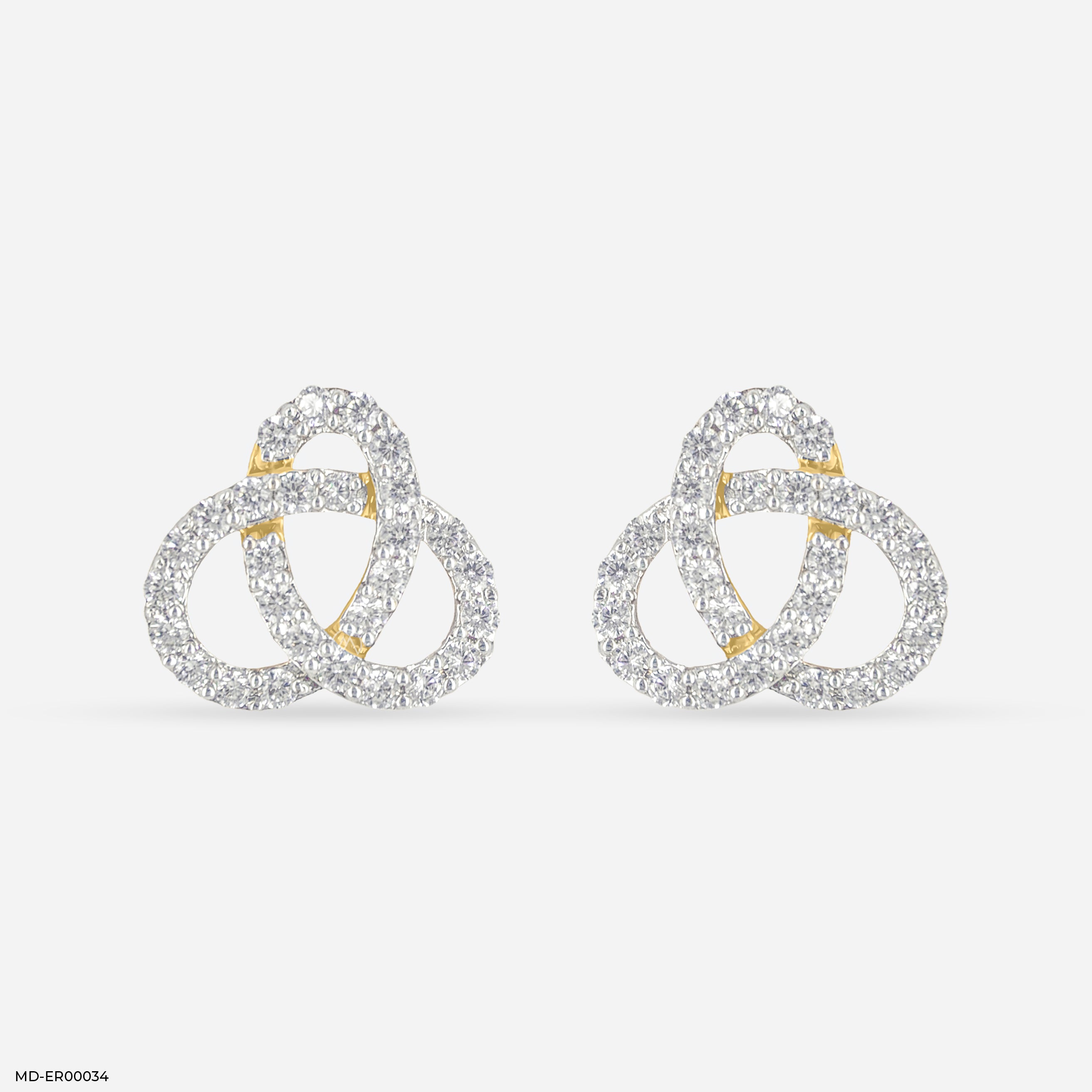Scatter Waltz Bloom Diamond Earrings 14K Yellow Gold