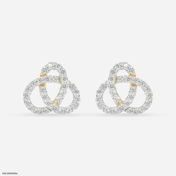 Scatter Waltz Bloom Diamond Earrings 18K Yellow Gold