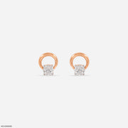0.20 Carat Lil Loop Earrings 14K Rose Gold