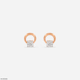 0.20 Carat Lil Loop Earrings 18K Rose Gold