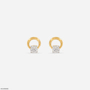 0.20 Carat Lil Loop Earrings 18K Yellow Gold