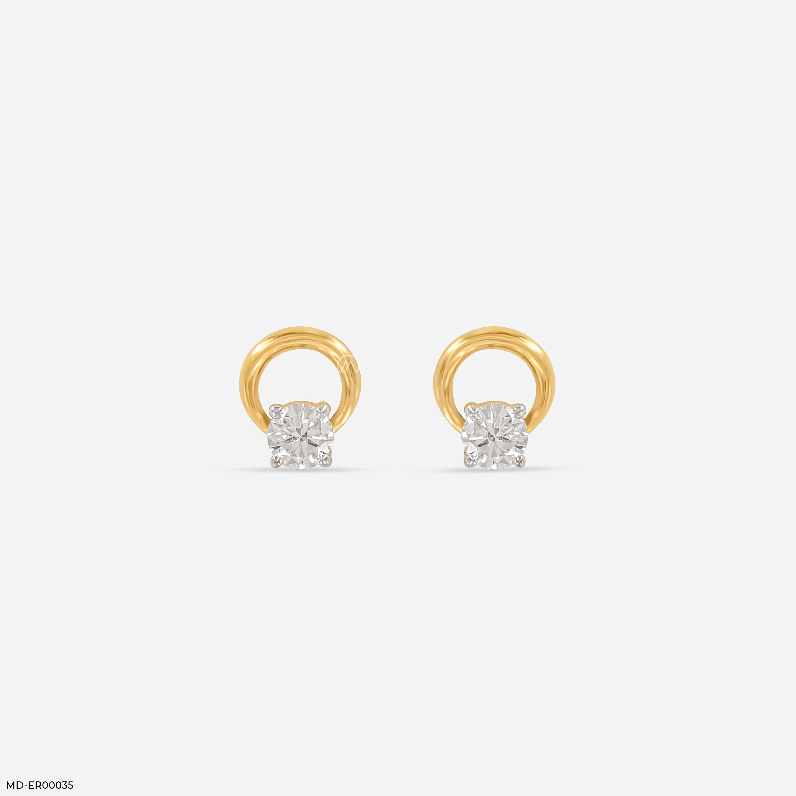 0.20 Carat Lil Loop Earrings 9K Yellow Gold