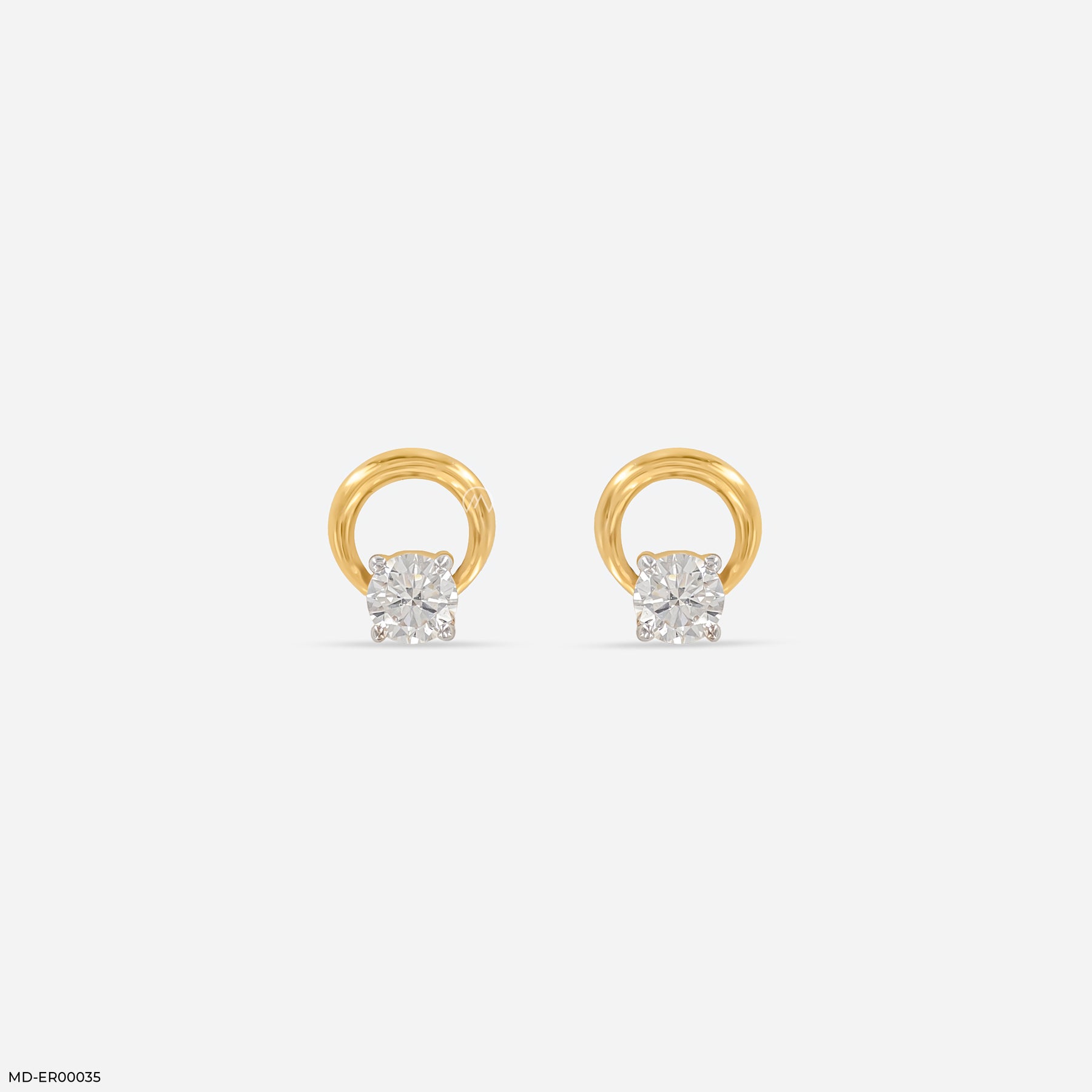 0.20 Carat Lil Loop Earrings 18K White Gold