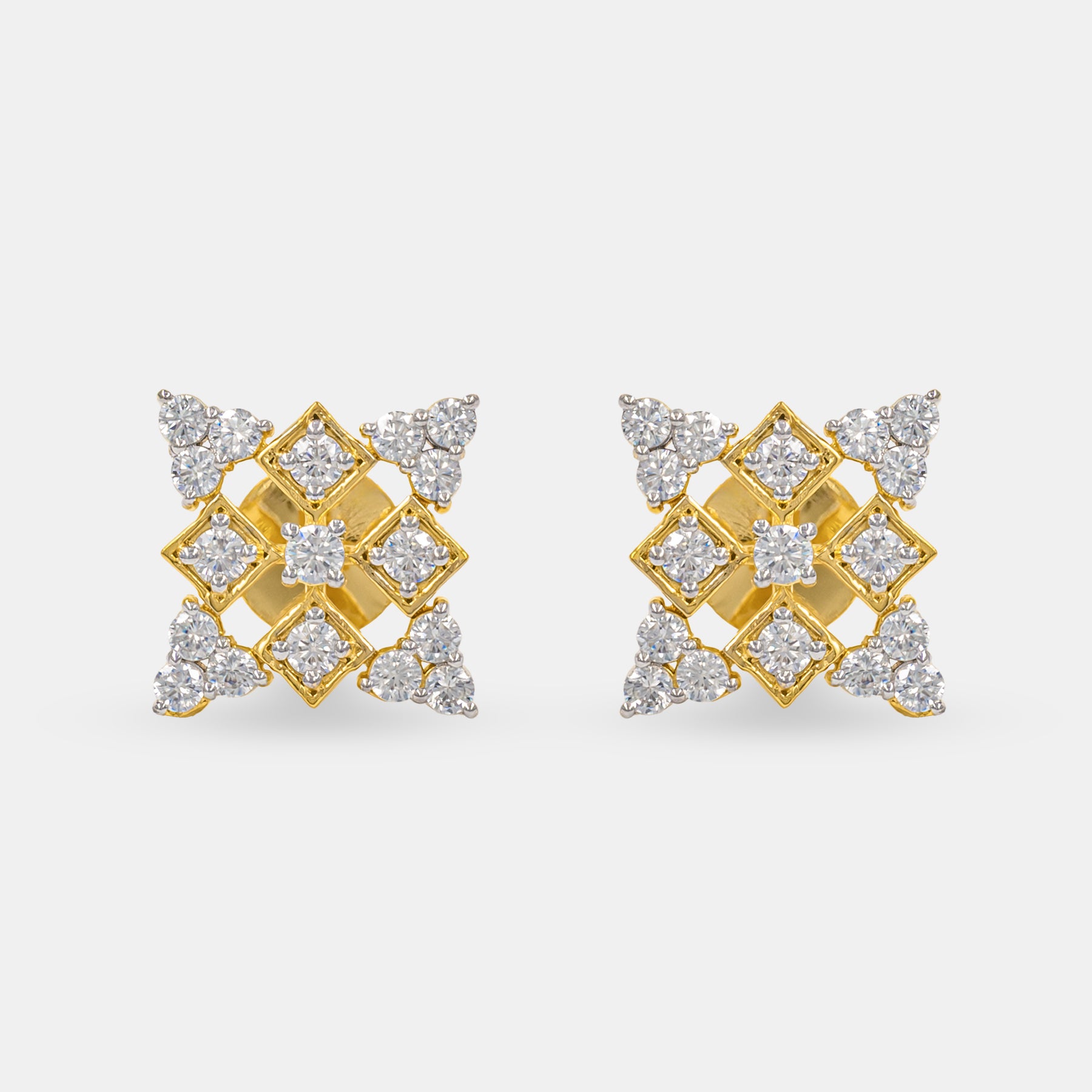 Avante Diamond Earrings 14K White Gold