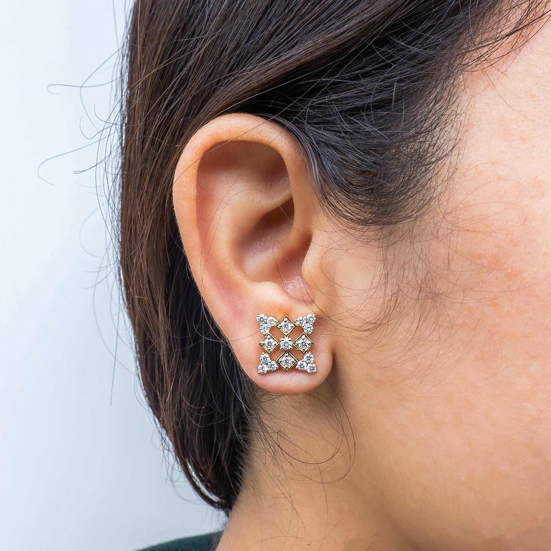 Avante Diamond Earrings 14K White Gold