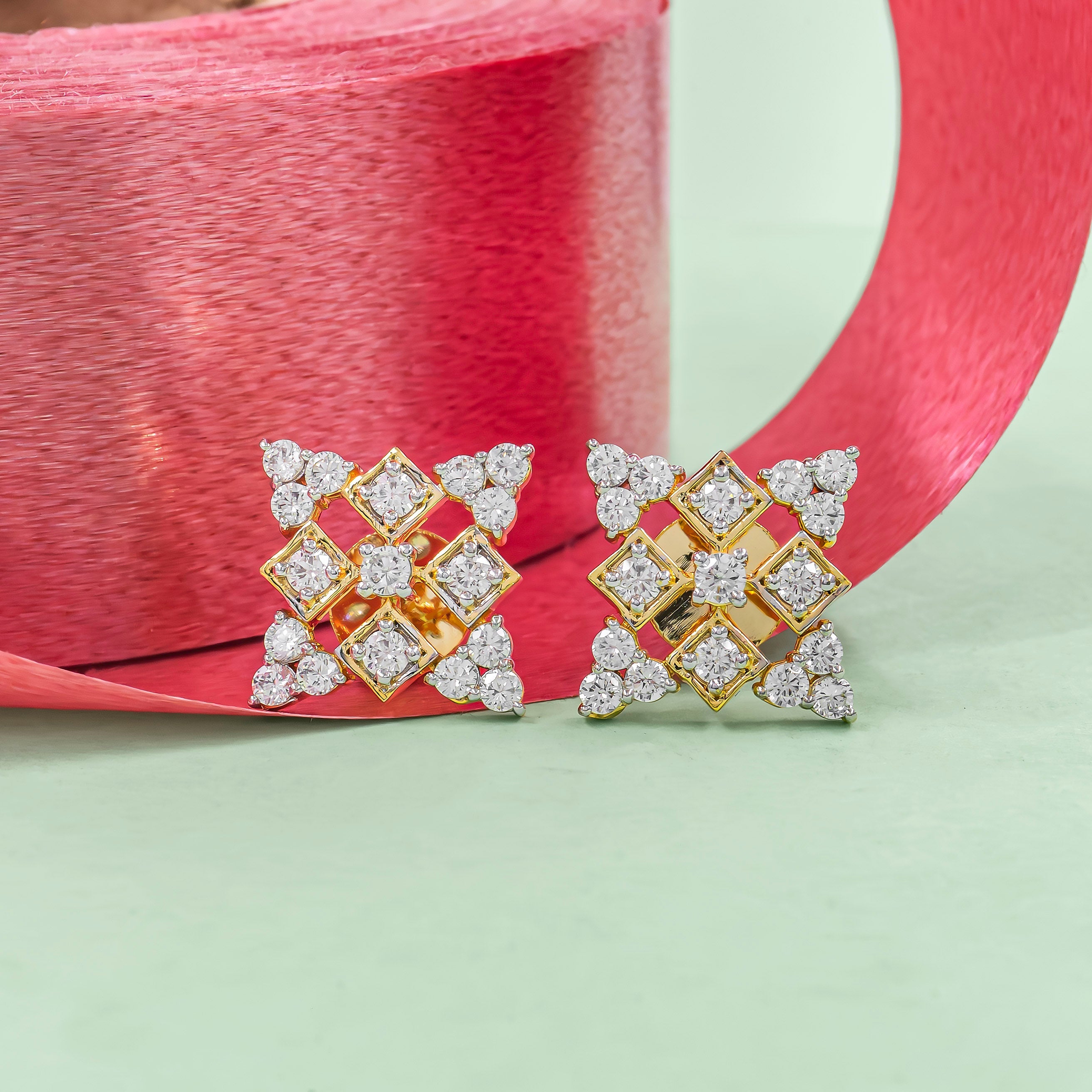 Avante Diamond Earrings 14K Rose Gold
