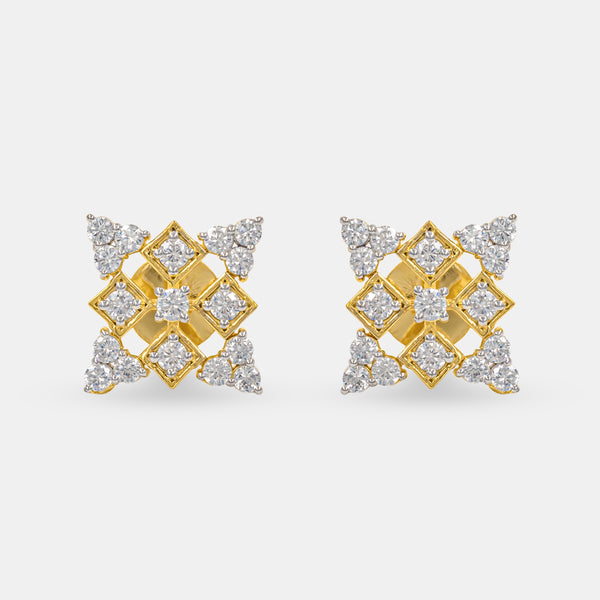 Avante Diamond Earrings 18K Yellow Gold