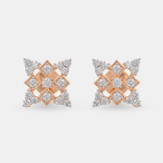 Avante Diamond Earrings 14K Rose Gold