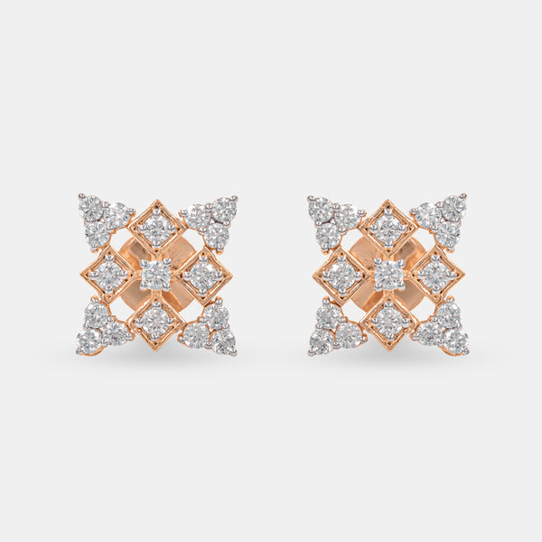 Avante Diamond Earrings 14K Rose Gold