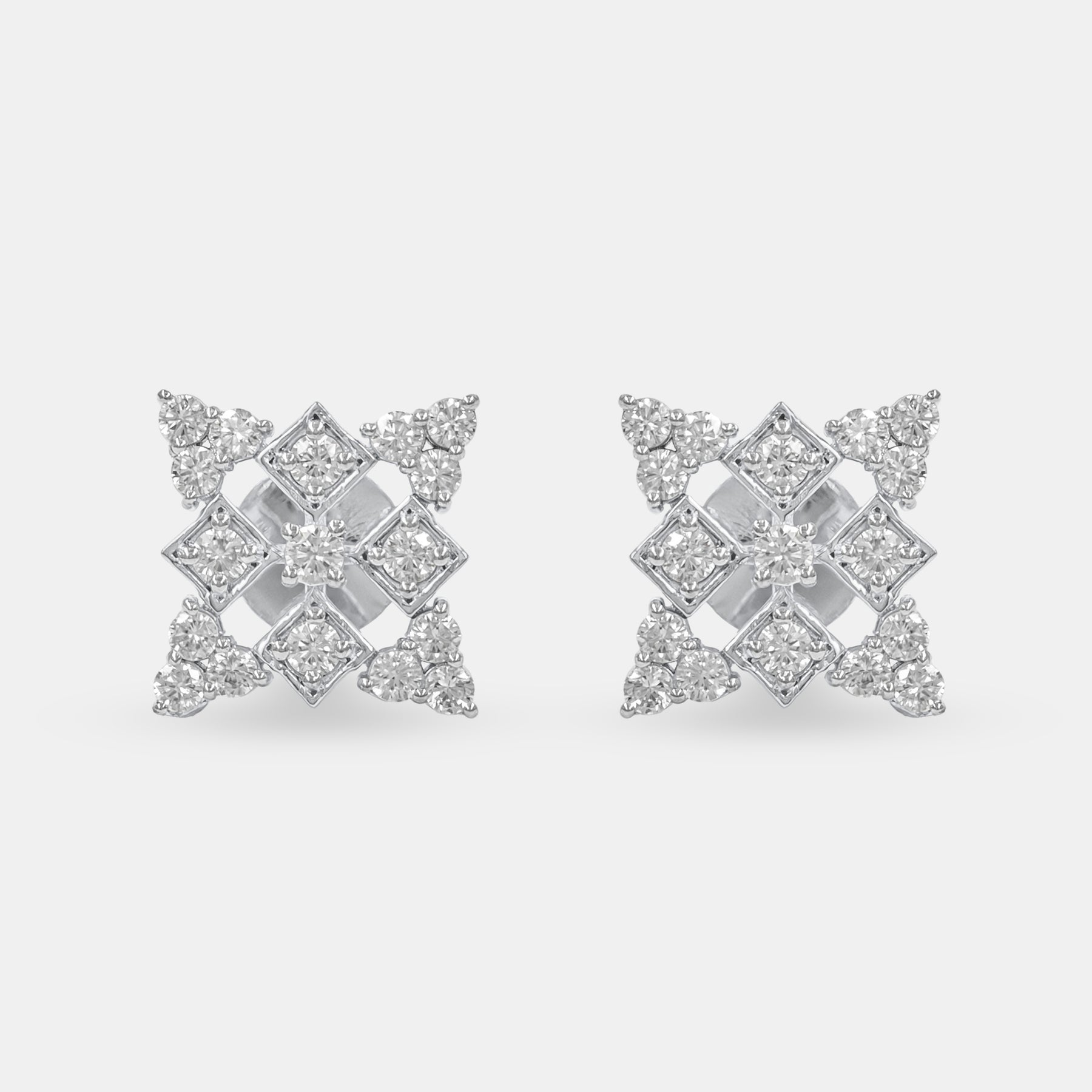 Avante Diamond Earrings 14K White Gold