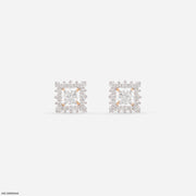 0.20 Carat SquarePop Earrings 14K Rose Gold