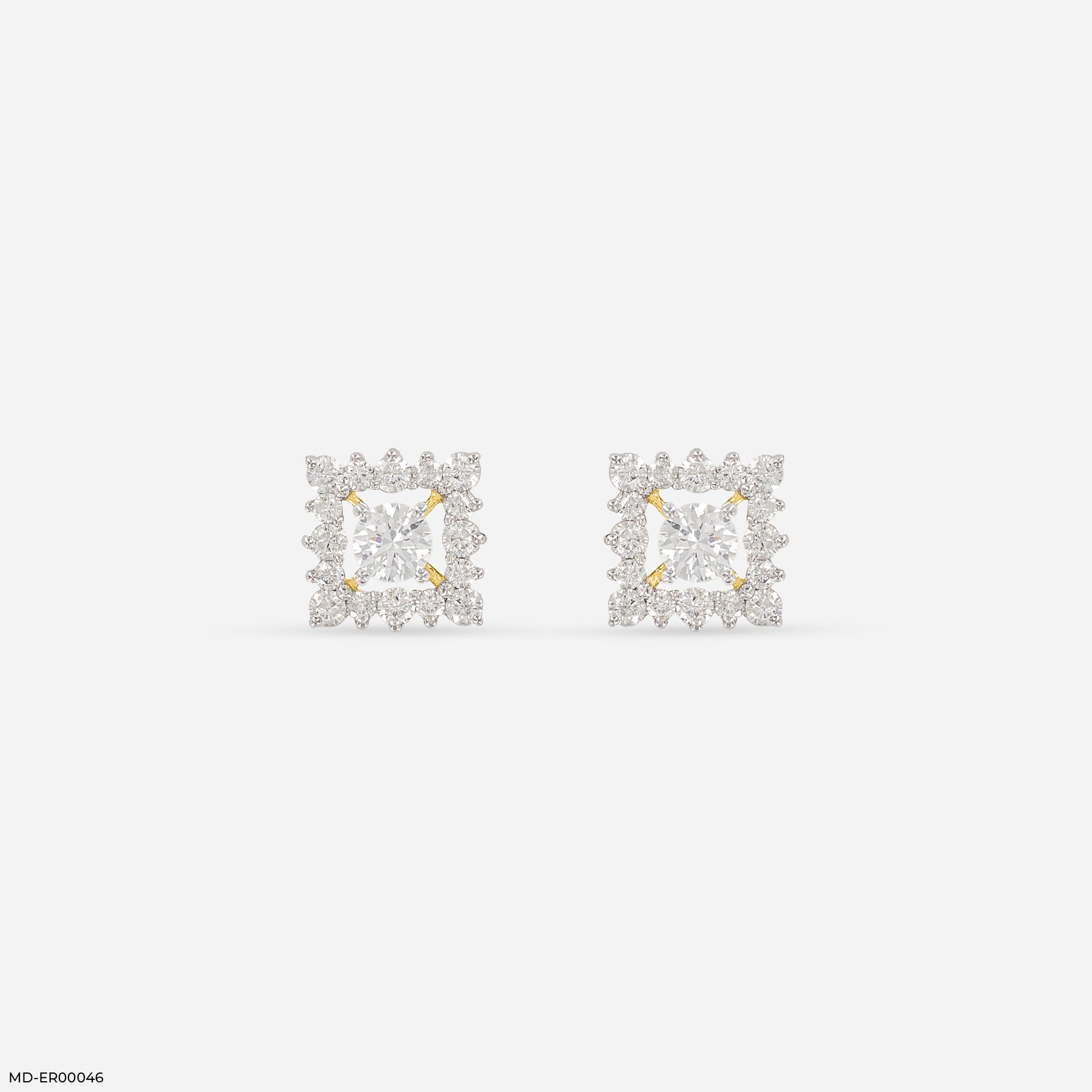 0.20 Carat SquarePop Earrings 14K Yellow Gold