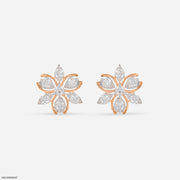 Blossom Earrings 9K Rose Gold