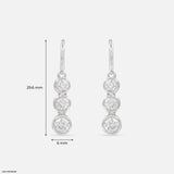 Unity Solitaire Diamod Earrings 9K Rose Gold