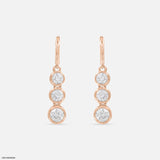 Unity Solitaire Diamod Earrings 9K Rose Gold