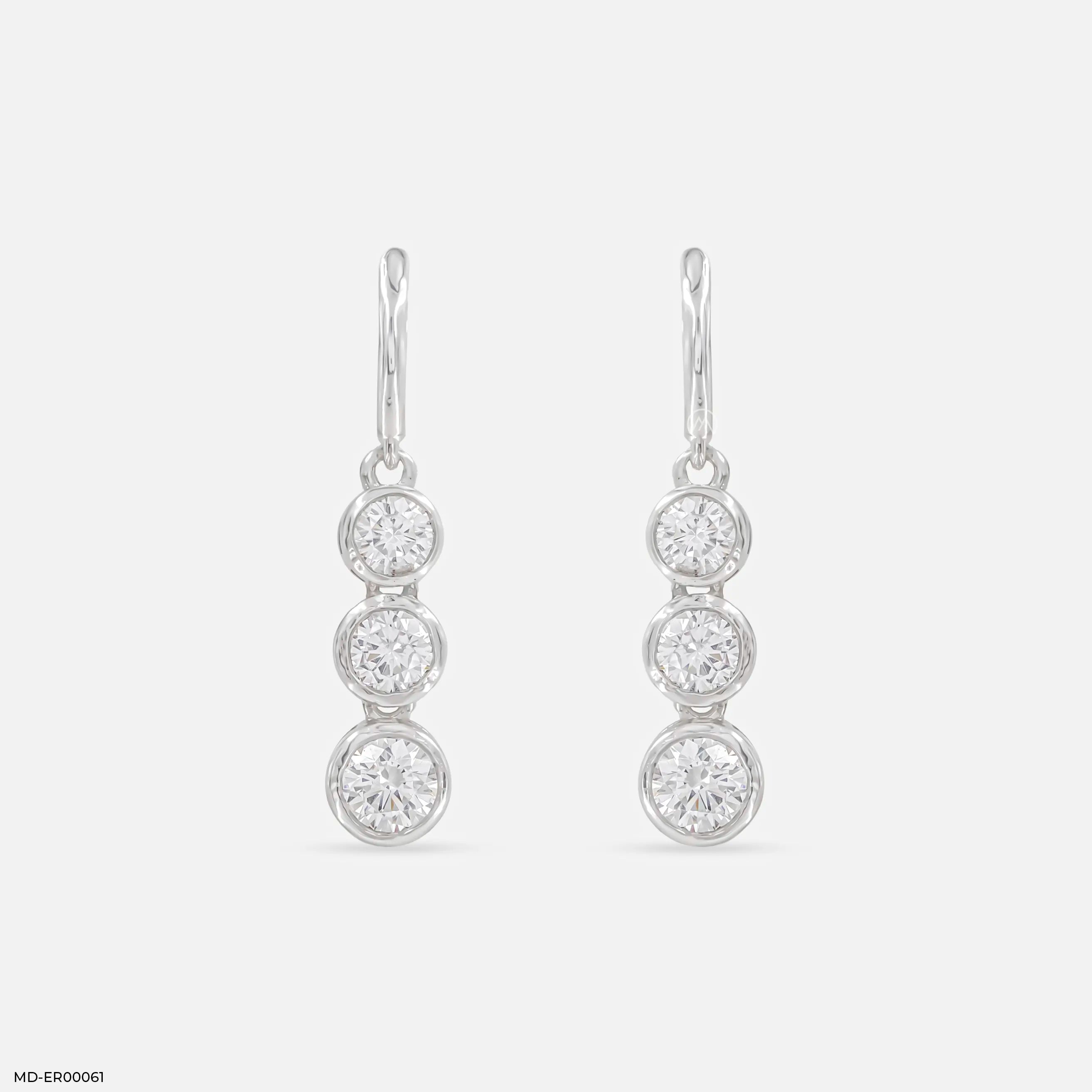 Unity Solitaire Diamod Earrings