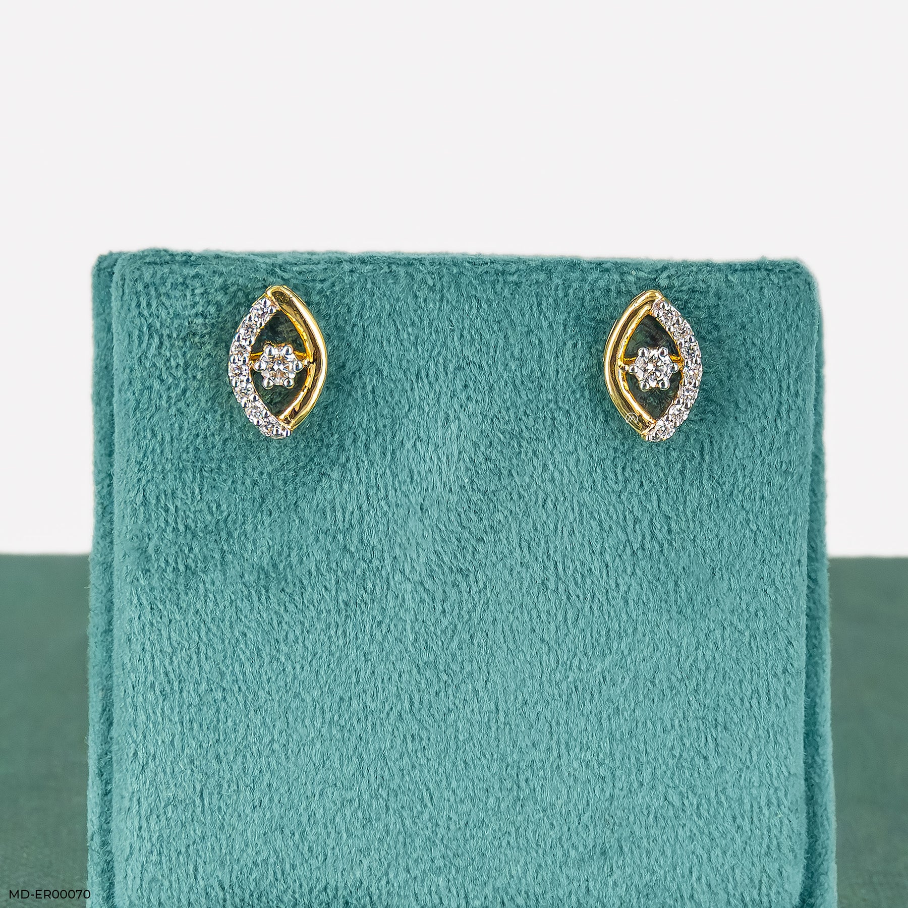 0.25 Carat See Through Me Lab Diamond Earrings 14K Yellow Gold