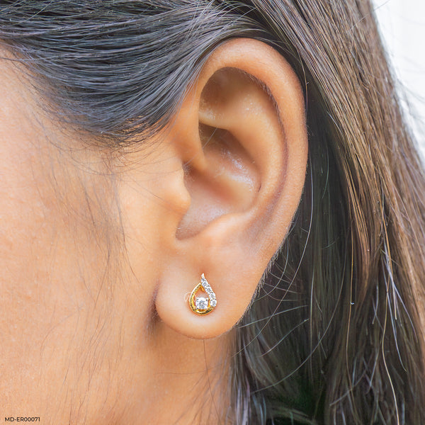 DewDrop Earrings 14K Yellow Gold