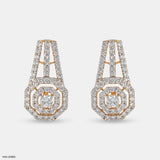 Classic Diamond Earrings 14K Yellow Gold