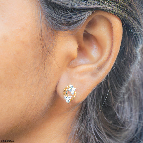 Golden Blossom earring 14K Yellow Gold