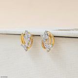 Golden Blossom earring 14K White Gold
