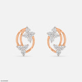 Golden Blossom earring 14K White Gold