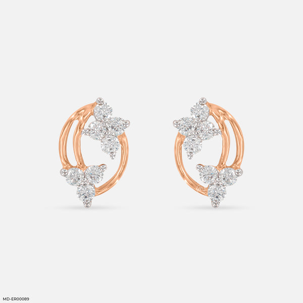Golden Blossom earring 14K Rose Gold